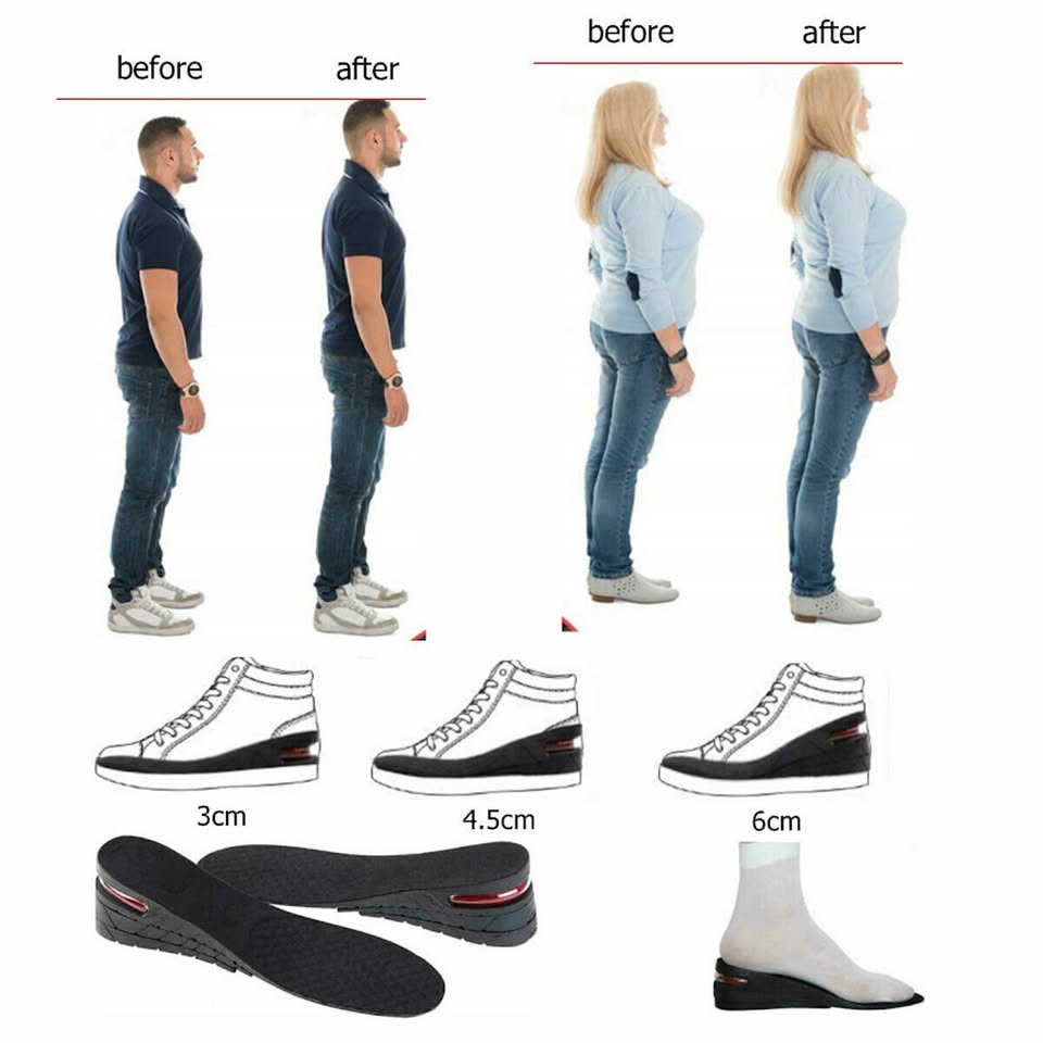 Adjustable Height Increase Insoles